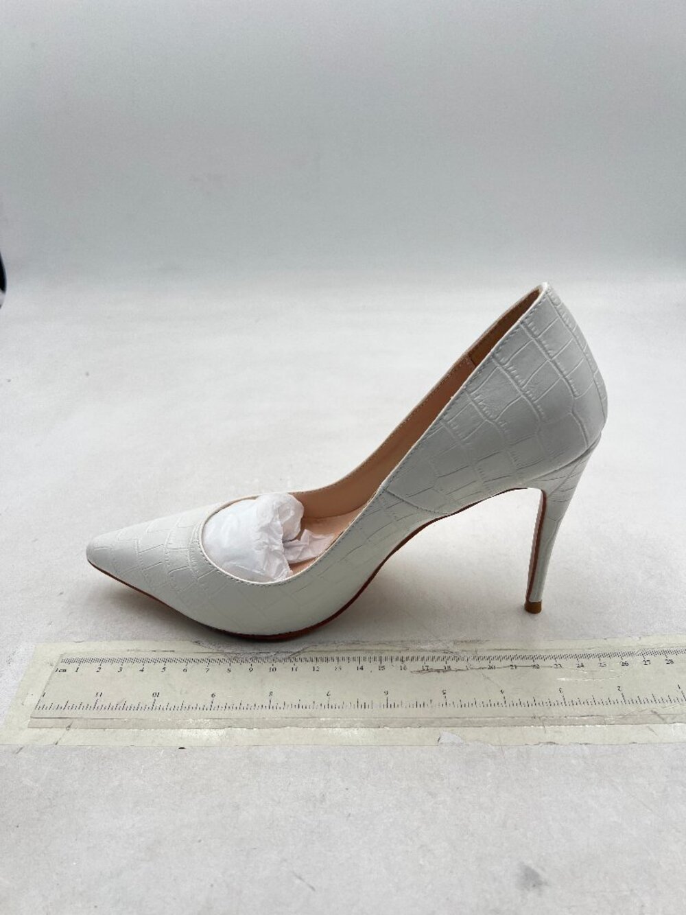 FSJ White Pointed Toe Pumps High Heel Sexy Stilettos Slip On Office Cute Shoes